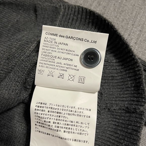 CDG PLAY Grey Cardigan - Picture 4 of 5
